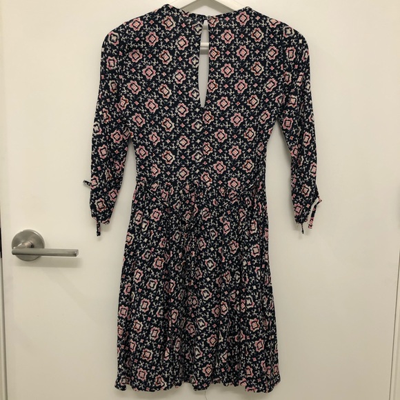 Hollister Navy & Pink Geometric Dress - Picture 3 of 8